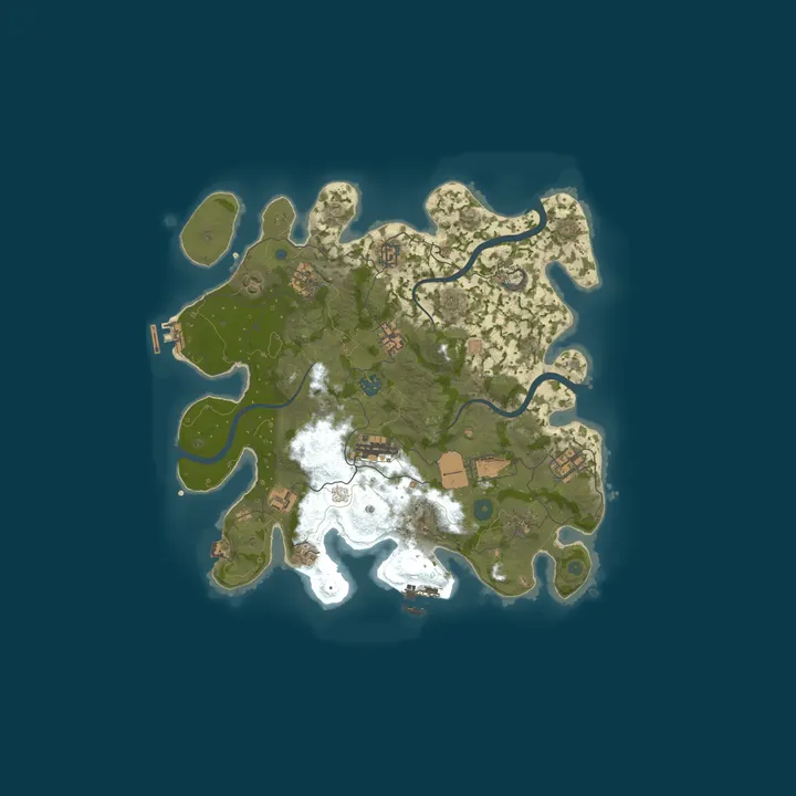 Map of A Shockbyte x Discord Production Rust Server