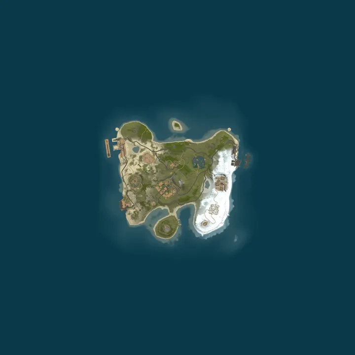 Map of A Shockbyte Rust Server
