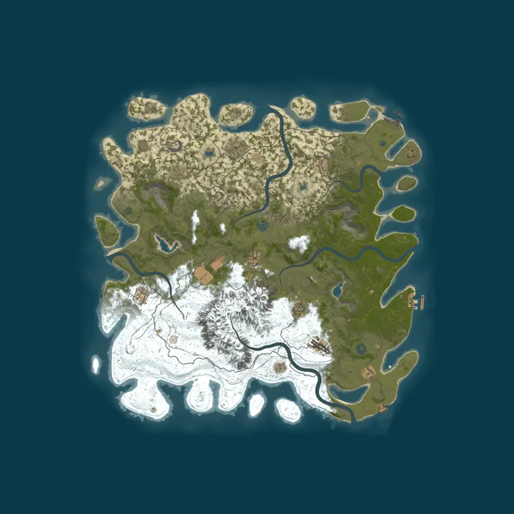 Map of RustGamingNation 100x PvE [Events|Purge|Zombies|SkillTree]