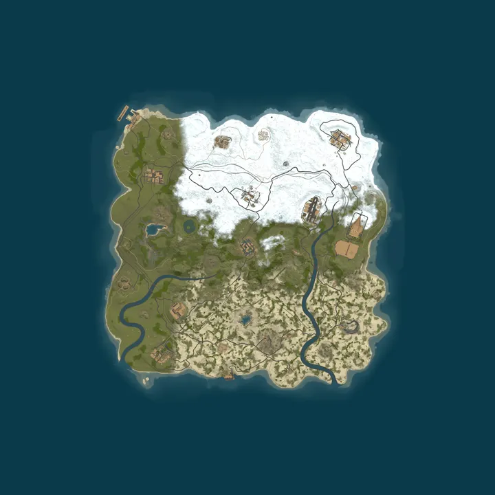 Map of WEREWOLF GAMING.CO 5x Solo/Duo|Loot x5|TP|Homes|Kits|JUST WIPED