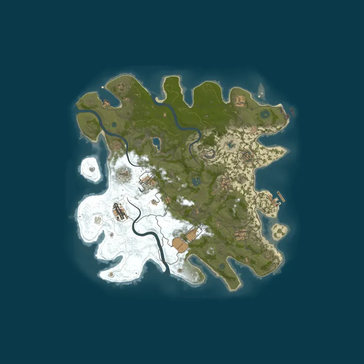Map of ██ RustEasy [US/2x] | Solo/Duo/Trio | JUST WIPED ██
