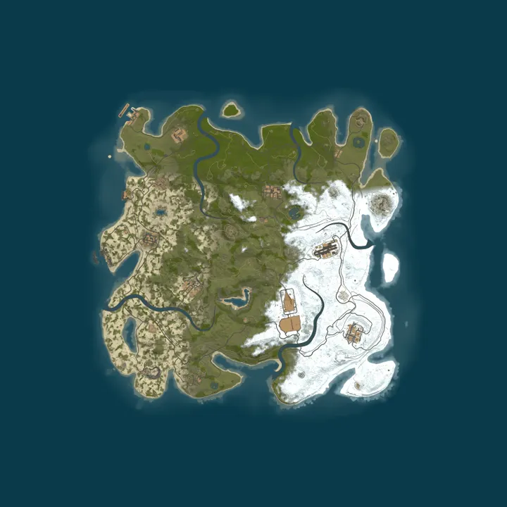 Map of Остров.PvPvE.X2.Copter.Skill.ZoMbIe.NpC.RaidS