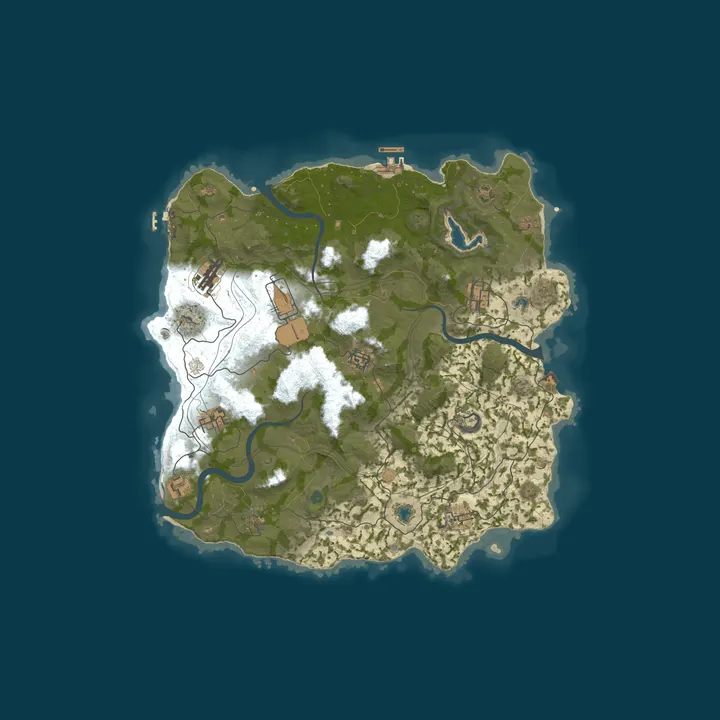 Map of RustForNoobs.com | 5x | Solo Duo Trio |x5 US | No BPs | Kits