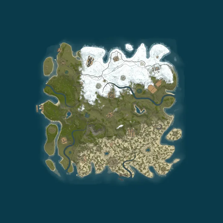Map of ! Volten Gaming Vanilla East!
