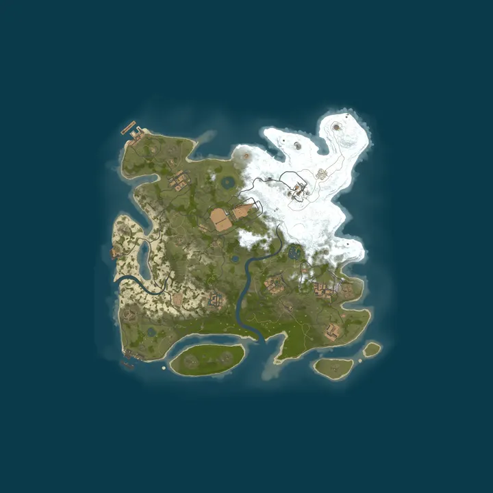 Map of DREAM RUST | PORTUGAL | SOLO/DUO |2X | MISSOES |KITS | RAIDS