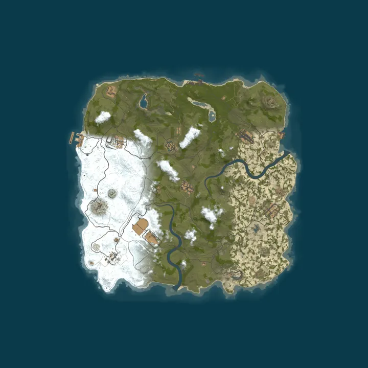 Map of US RENEGADE 2x Monthly | Small | 50% Upkeep | No BP Wipe