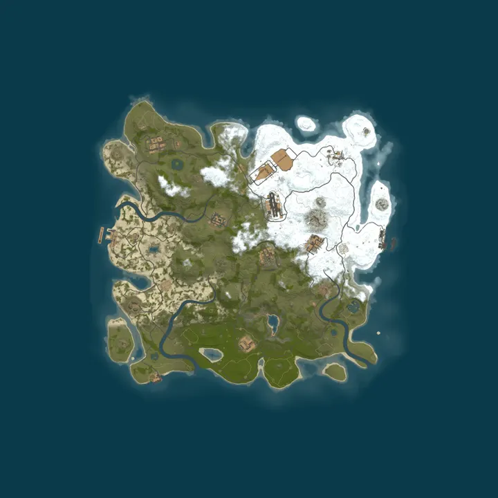 Map of Pine Hosting - Rust Server