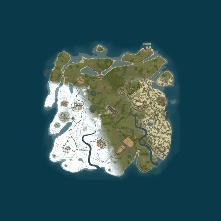 Map of РОССИЙСКИЙ | VANILLA 2x | НОВИЧОК | 25.10