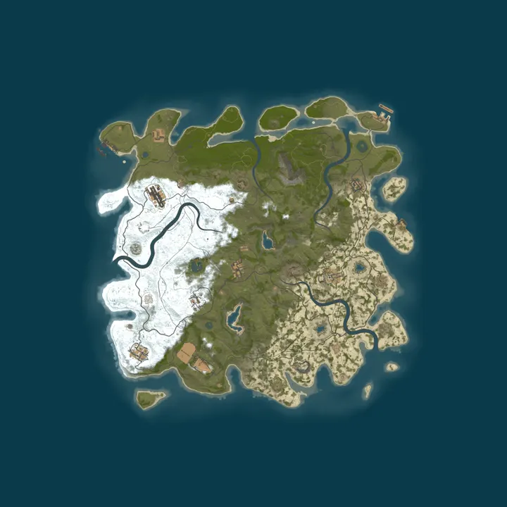 Map of Rust Server