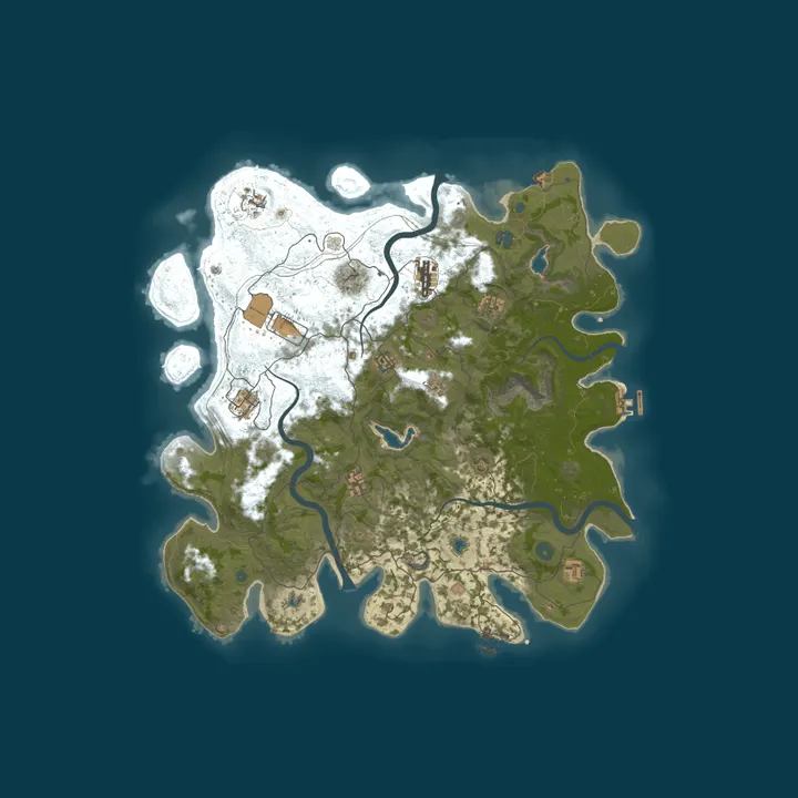 Map of BUNKER RUST | x2 | Railway Economy